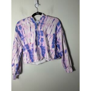 Olivia Rubin Tie Dye Crop Hoodie Sz S